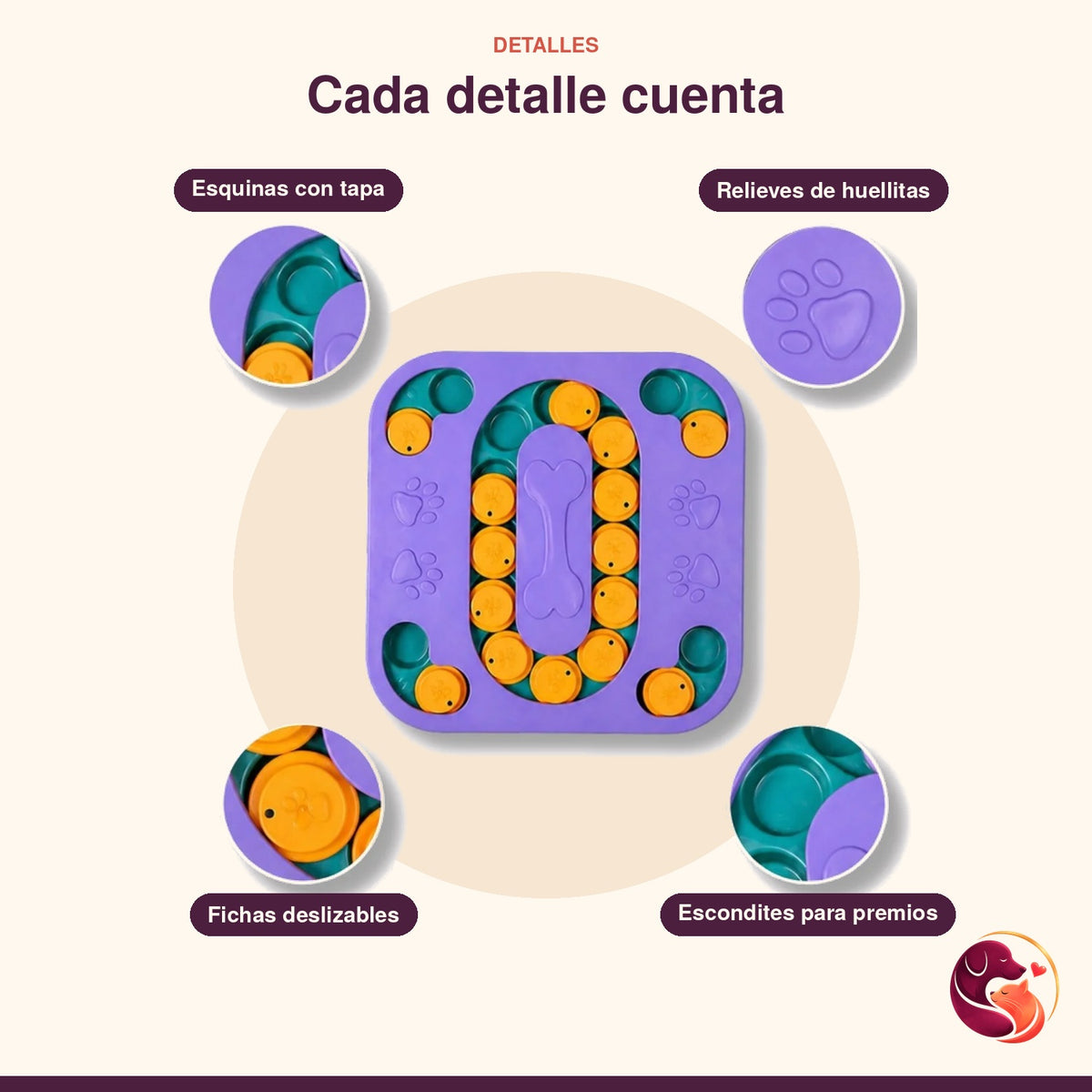 Tablero Laberinto Interactivo para Perros - Nivel 2