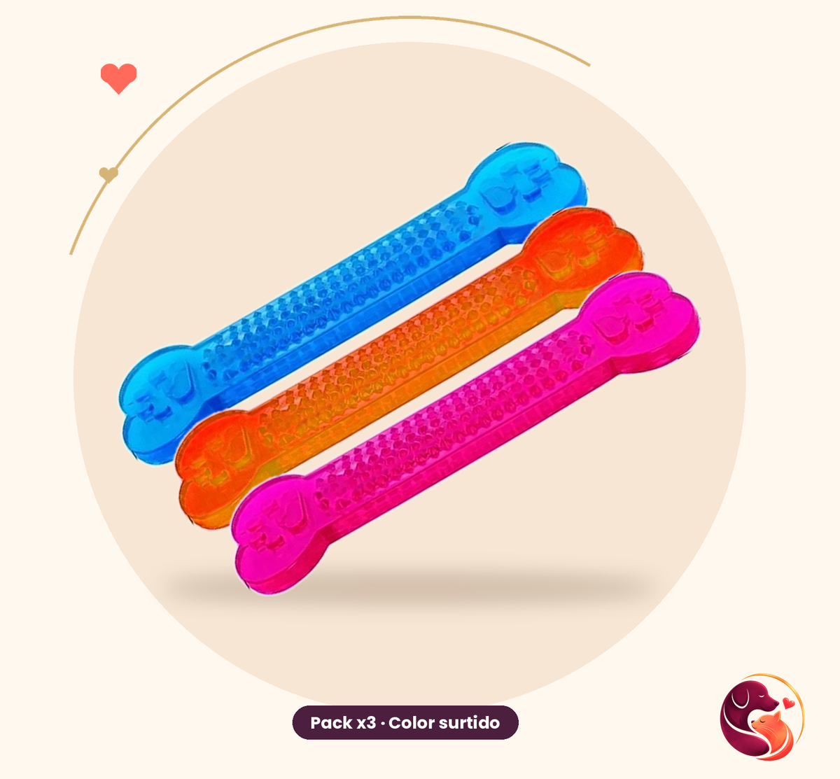 Hueso Dental Flexible para Perros