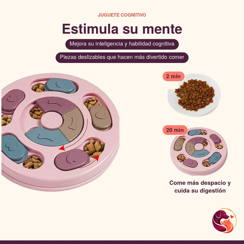 Comedero Interactivo Rompecabezas para Perros - Nivel 1