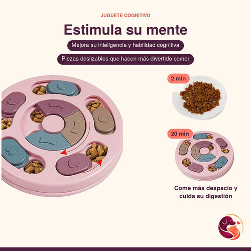 Comedero Interactivo Rompecabezas para Perros - Nivel 1