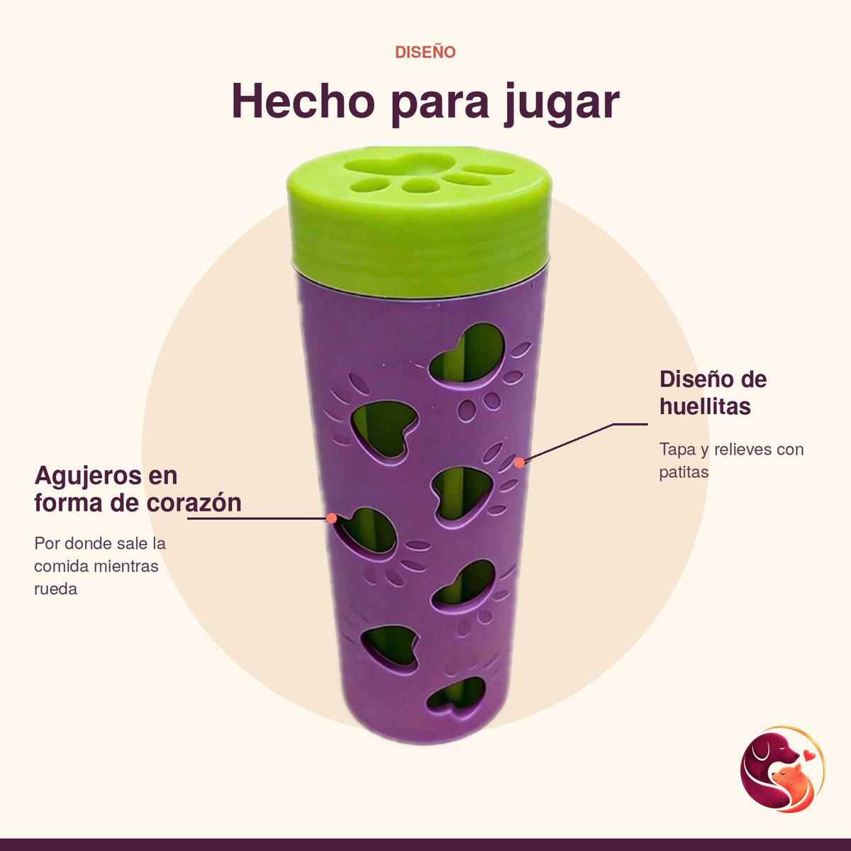 Tubo Dispensador de Premios para Perros